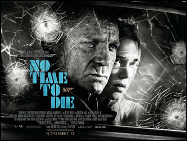 No Time To Die (2021) [November 2020 version] Advance quad-crown poster