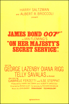 On Her Majesty's Secret Service double-crown
