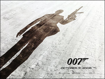 Quantum of Solace (2008) Advance quad-crown poster