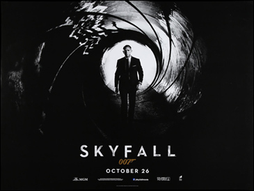 Skyfall (2012) Advance quad-crown poster