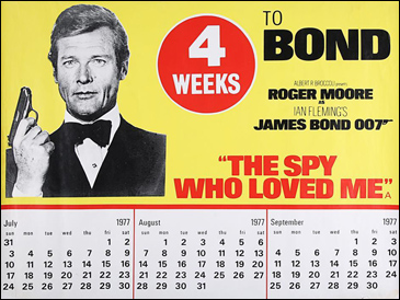 The Spy Who Loved Me (1977) [Advance Calendar Style] quad-crown poster