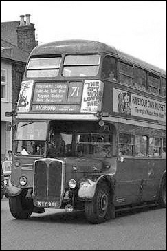 London Routemaster bus 1977
