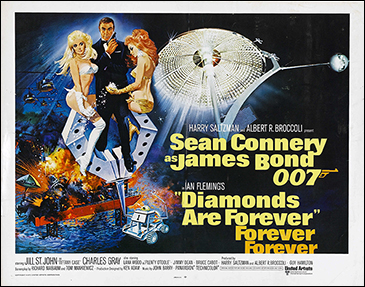 Diamonds Are Forever International half-sheet