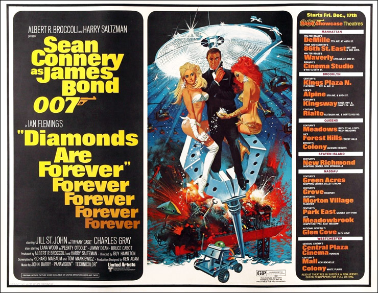 Diamonds Are Forever US subway poster