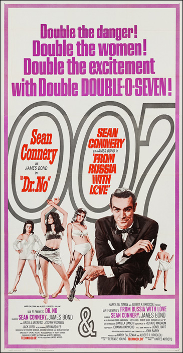 Dr. No/From Russia With Love US Three-Sheet