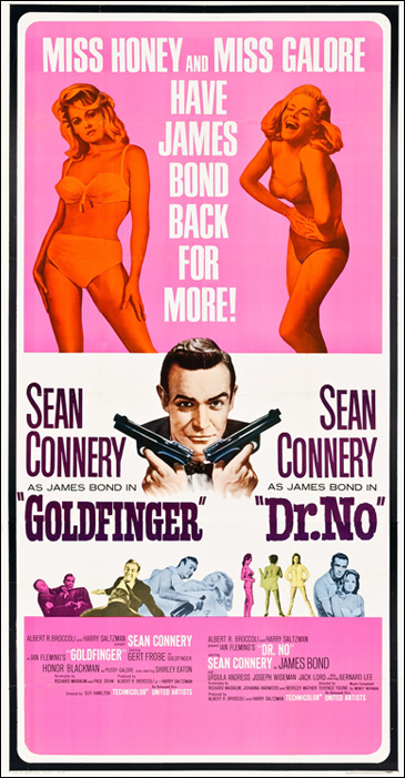 Goldfinger/Dr. No US Three-Sheet