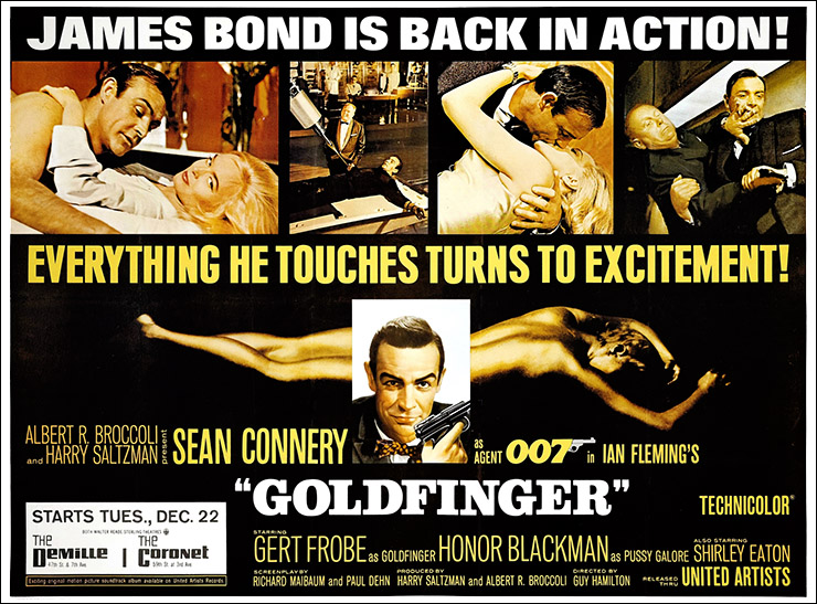 Goldfinger US Subway poster