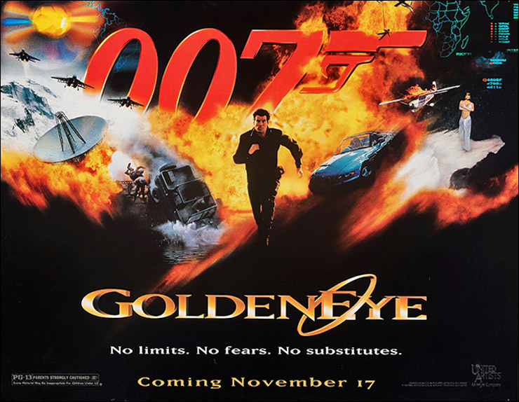 GoldenEye (1995) Subway poster