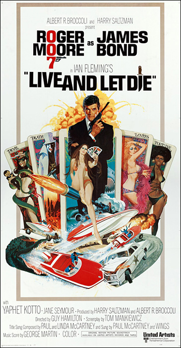 Live And Let Die US Three-Sheet