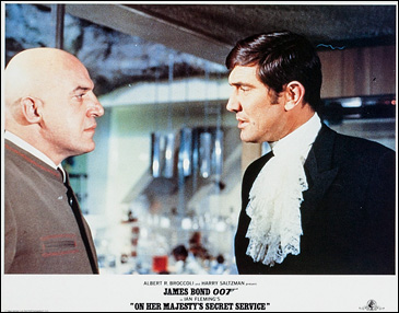 On Her Majesty's Secret Service 1984 reissue lobby card