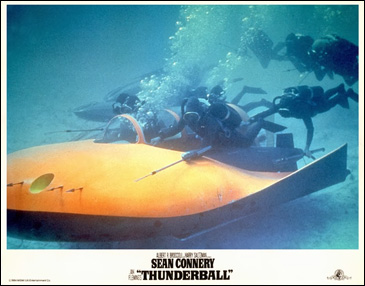 Thunderball 1984 reissue lobby card