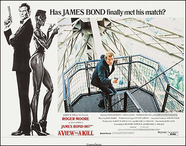 A View To A Kill (1985) International Style lobby card