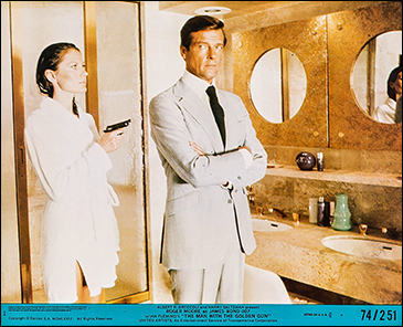 The Man With The Golden Gun (1974) mini lobby card