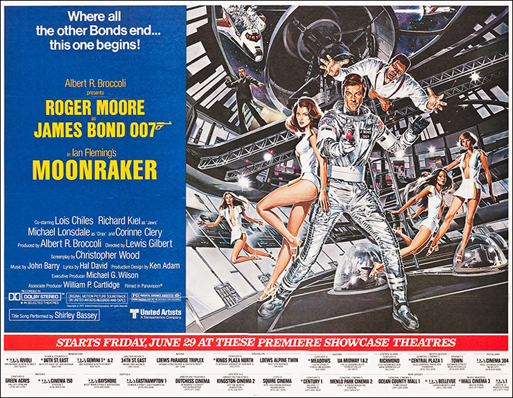 Moonraker US subway poster