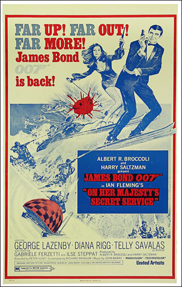 On Her Majesty's Secret Service Benton Window Card