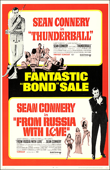 Thunderball/From Russia With Love One-Sheet