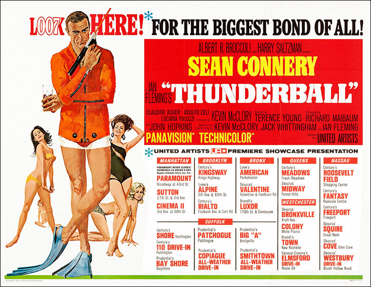 Thunderball US Subway poster