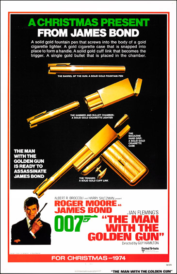 The Man With The Golden Gun (1974) Advance One Sheet poster