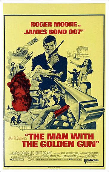 The Man With The Golden Gun Benton Window Card