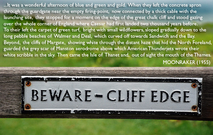 MOONRAKER qoute - beware cliff edge