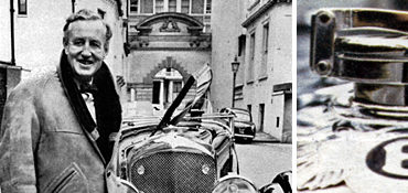 Ian Fleming with Amhert Villiers' 4.5 litre Bentley