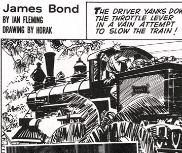 THE MAN WITH THE GOLDEN GUN Daily Express comic strip by HORAK