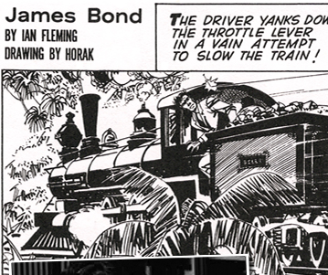 THE MAN WITH THE GOLDEN GUN Daily Express comic strip by HORAK