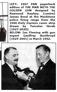 Gun expert Geoffrey Boothroyd with Ian Fleming in March 1962
