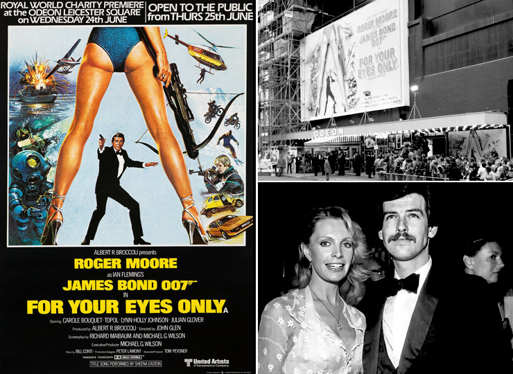  For Your Eyes Only (1981) Royal World Premiere Odeon Leicester Square/Cassandra Harris & Pierce Brosnan