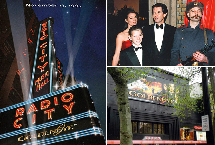GoldenEye premieres at Radio City Music Hall, NYC & ODEON Leicester Square, London