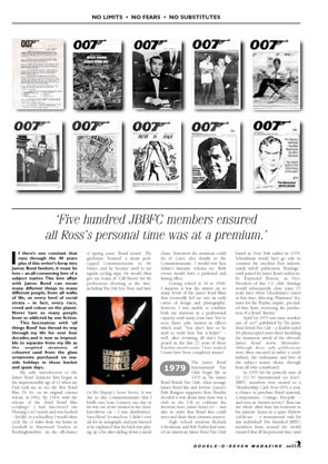 The complete history of 007 MAGAZINE 1979-2004 PART 1