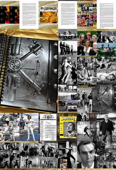 Goldfinger Portfolio montage of pages