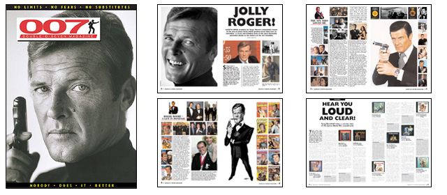 007 MAGAZINE issue 46 - Roger Moore as James Bond 007, Monty Norman James Bond composer, James Bond soundtracks