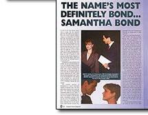 007 MAGAZINE Issue #39 Spreads - Samantha Bond Mis Moneypenny