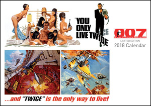 007 MAGAZINE You Only Live Twice Limited Edition 2018 Calendar