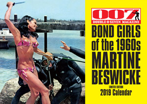 007 MAGAZINE BOND GIRLS of the 1960s MARTINE BESWICKE Limited Edition 2019 Calendar