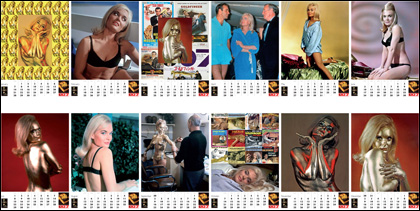 007 MAGAZINE BOND GIRLS of the 1960s SHIRLEY EATON Limited Edition 2019 Calendar