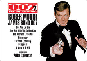 007 MAGAZINE Roger Moore James Bond 007 Limited Edition 2019 Calendar