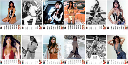 007 MAGAZINE BOND GIRLS of the 1970s CAROLINE MUNRO Limited Edition 2019 Calendar