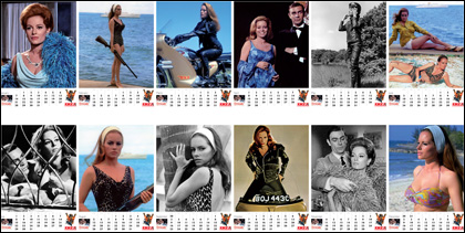 007 MAGAZINE BOND GIRLS of the 1960s LUCIANA PALUZZI Limited Edition 2019 Calendar