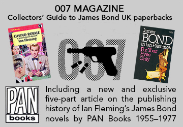 007 MAGAZINE guide to James Bond UK Paperbacks