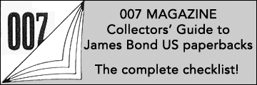 007 MAGAZINE collectors' guide to James Bond US paperbacks