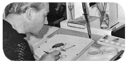 Richard Chopping at work in 1962
