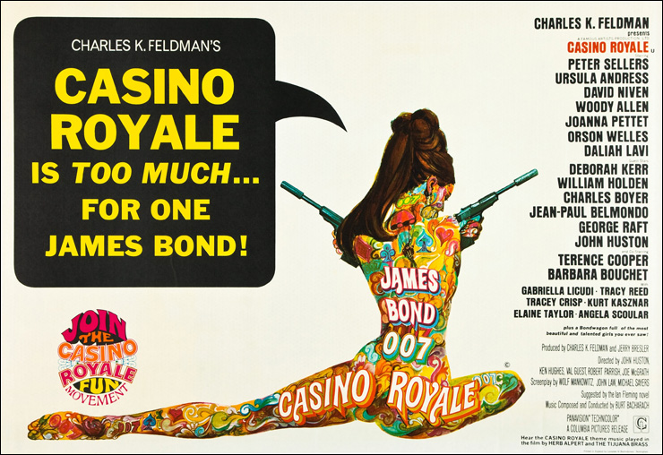 Casino Royale (1967) UK quad-crown poster with artwork by Robert McGinnis