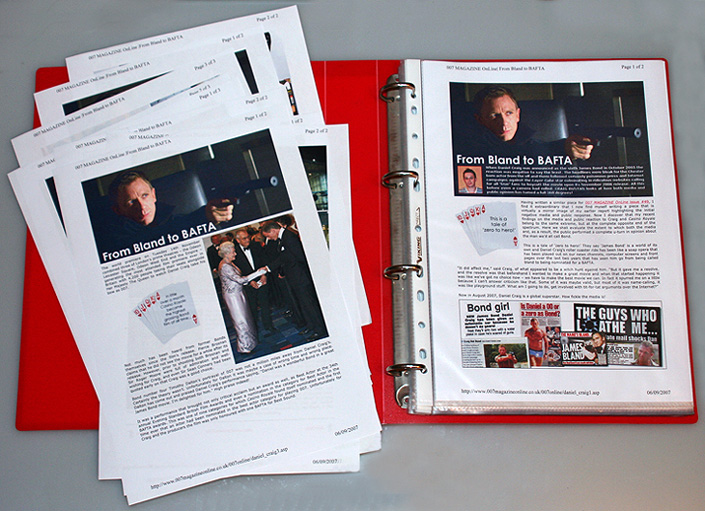 007 MAGAZINE OnLine folder open