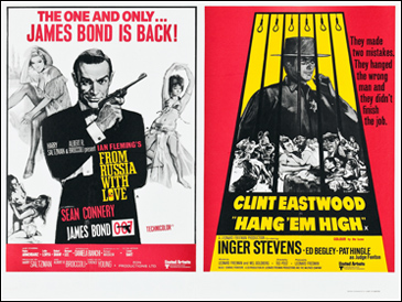 From Russia With Love/Hang 'Em High quad crown poster
