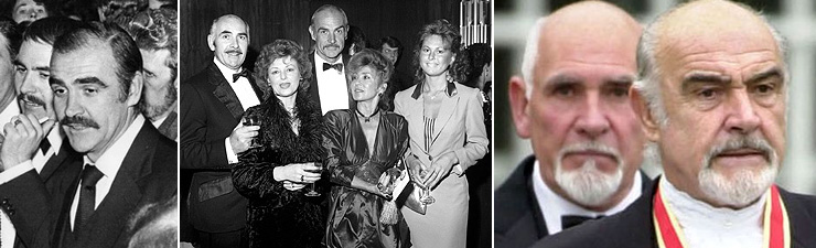 Neil Connery at the Premiere of Never Say Never Again (1983)/with Sean Connery in 2000