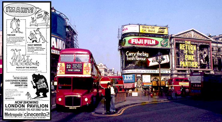 The Return Of the Pink Panther London Pavilion March 1976