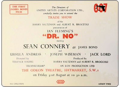 Dr. No Trade Show Ticket