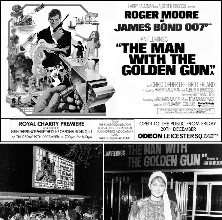 The Man Wih The Golden Gun Odeon Leicester Square 1974
